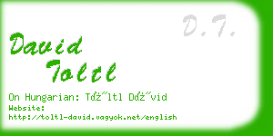 david toltl business card